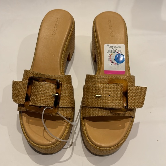 Nordstrom NWT Wedges Slices with bucket flaw - Picture 4 of 6